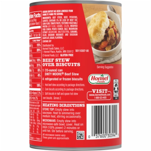 Dinty Moore® 25% Less Sodium Beef Stew Perspective: left