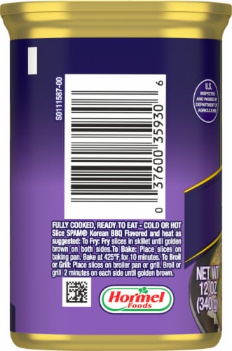 Spam® Korean BBQ Flavored Canned Meat Perspective: left