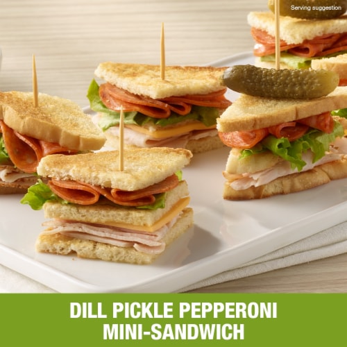 Hormel® Dill Pickle Flavored Pepperoni Perspective: left