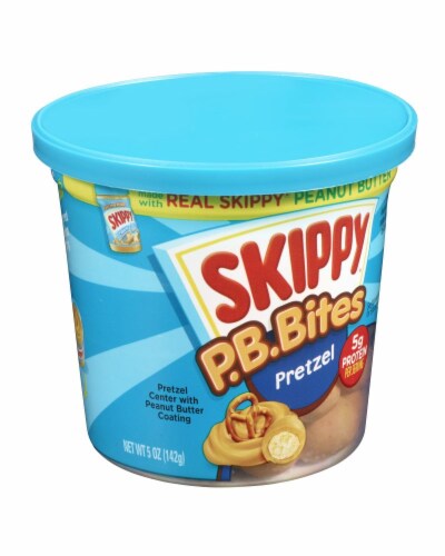 Skippy Peanut Butter Pretzel Bites Perspective: left