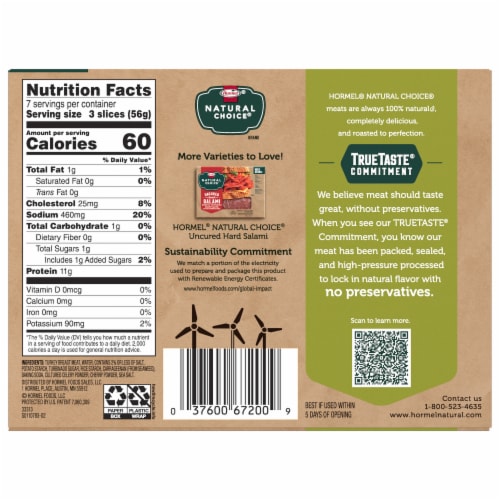 Hormel® Natural Choice® Oven Roasted Turkey Deli Meat Perspective: left