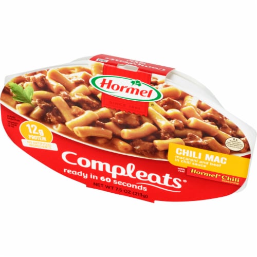 Hormel® Compleats® Chili Mac Microwave Tray Perspective: left