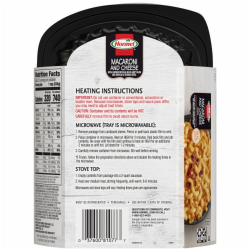 Hormel® Macaroni And Cheese Pasta Flavored With Hormel® Black Label® Bacon Perspective: left