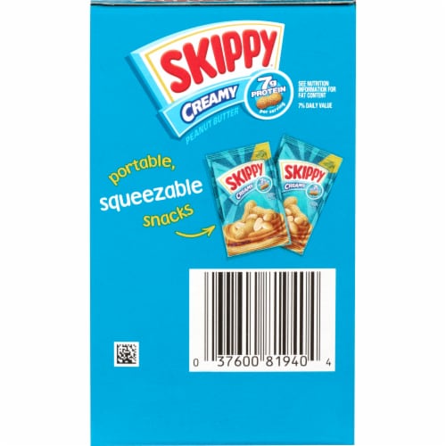 Skippy® Individual Squeeze Packs Creamy Peanut Butter Perspective: left