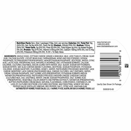 Hormel® Black Label® Egg Bites Bacon Perspective: left