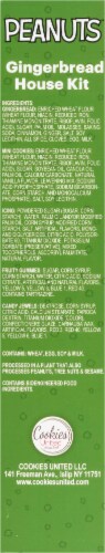 Cookies United Peanuts® No Bake Mini Decorations Gingerbread House Kit Perspective: left