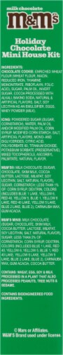 M&M's® Cookies United Holiday Chocolate Mini House Kit Perspective: left