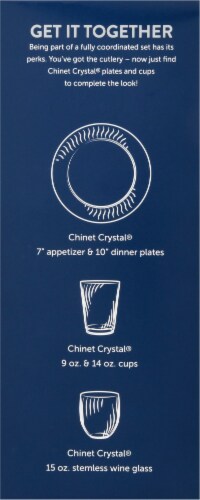 Chinet® Cut Crystal Cutlery 48 Count Perspective: left