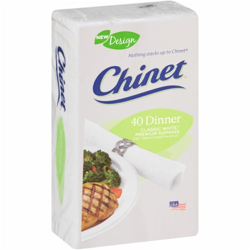 Chinet Premium Dinner Paper Napkins Perspective: left