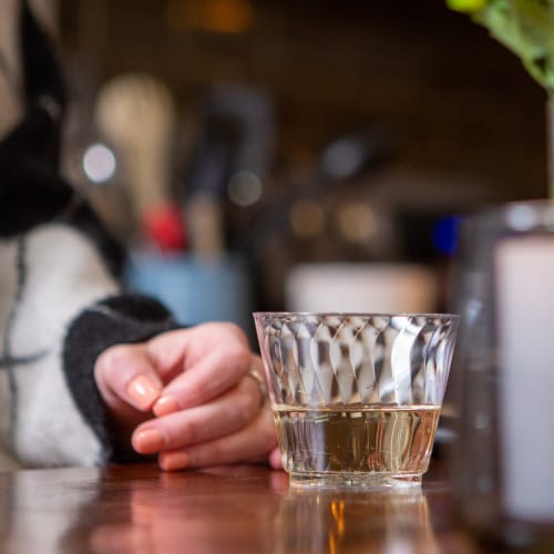 Chinet Crystal® Cup Perspective: left