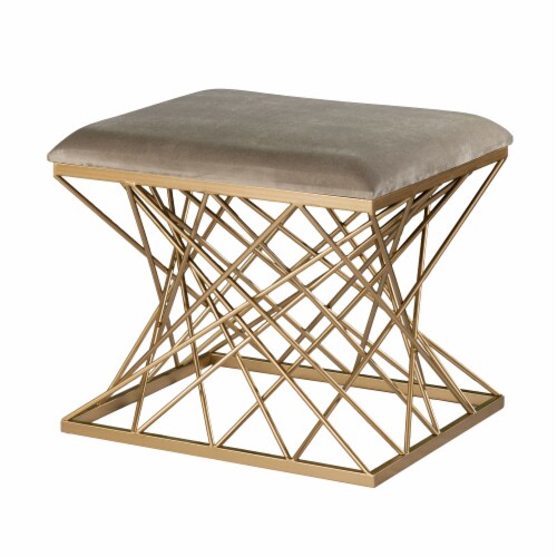 Mikkeli Square Upholstered Stool Perspective: left