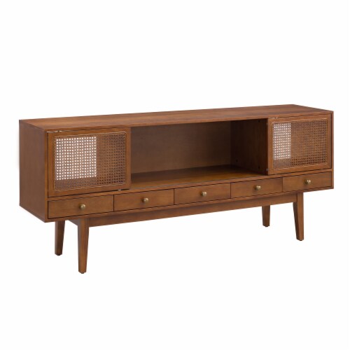 Holly and Martin Simms Mid Century Modern Media Console in Brown