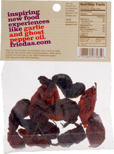 Frieda's Simply Dried Ghost Peppers Perspective: left