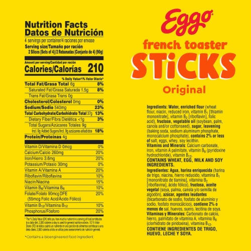 Kellogg's® Eggo® Original Frozen French Toast Sticks Perspective: left