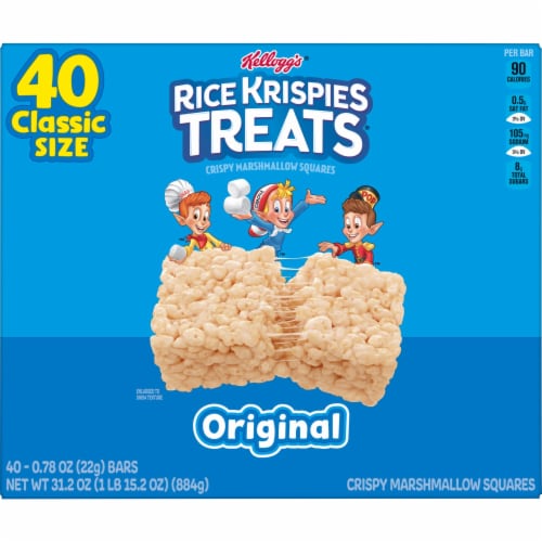 Rice Krispies Treats Original Single Serve Crispy Marshmallow Squares Perspective: left