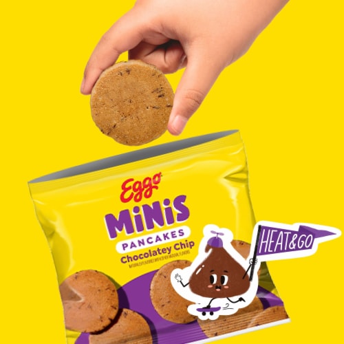Kellogg's® Eggo® Minis Chocolatey Chip Frozen Pancake Bites Perspective: left
