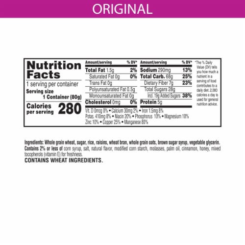 Kellogg's® Raisin Bran Crunch Cereal Cup Perspective: left