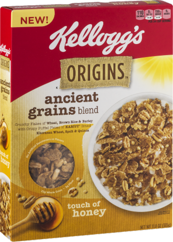 Kellogg's Origins Ancient Grains Touch of Honey Cereal Perspective: left