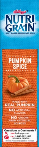 Nutri-Grain Limited Edition Pumpkin Spice Soft Baked Breakfast Bars Perspective: left