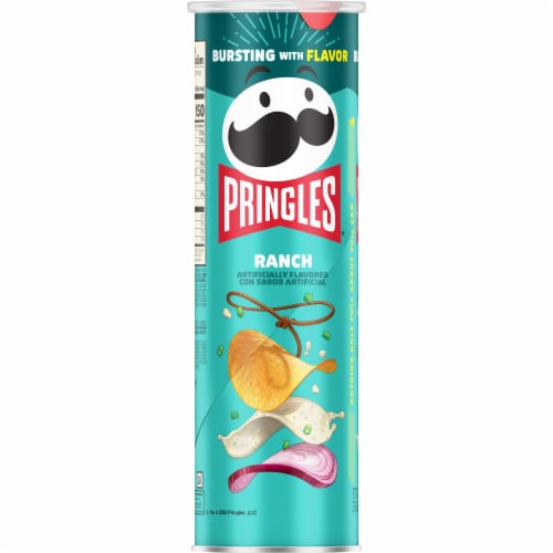 Pringles® Ranch Potato Crisps Chips Perspective: left
