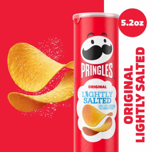 Pringles® Lightly Salted Original Potato Crisps Chips Perspective: left