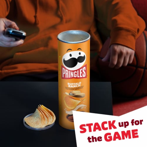 Pringles Buffalo Ranch Potato Crisps Chips Perspective: left