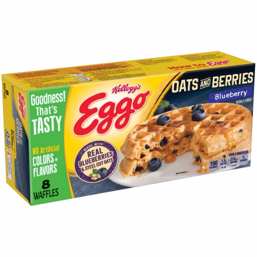 Qfc Eggo Oats Berries Blueberry Waffles 8 Ct 9 8 Oz