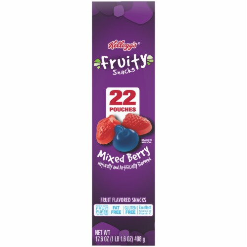 Kellogg's® Mixed Berry Flavored Fruity Snacks Perspective: left