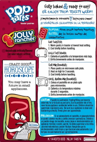 Pop-Tarts Cherry Jolly Rancher Pastries Perspective: left
