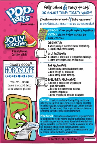 Pop-Tarts Watermelon Jolly Rancher Pastries Perspective: left
