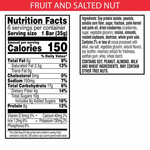 Kellogg's Special K Fruit and Salted Nut Protein Energy Bars Perspective: left