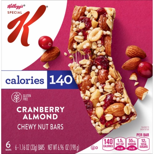 Kellogg's® Special K Cranberry Almond Chewy Nut Bars Perspective: left
