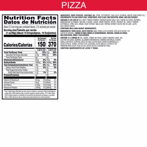 Pringles® Pizza Grab N' Go Potato Crisps Chips Perspective: left