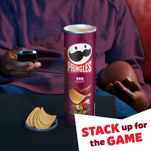 Pringles® BBQ Party Stack Potato Crisps Chips Perspective: left
