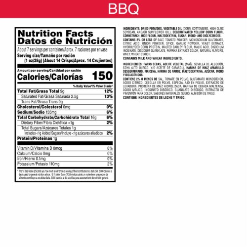 Pringles® BBQ Party Stack Potato Crisps Chips Perspective: left