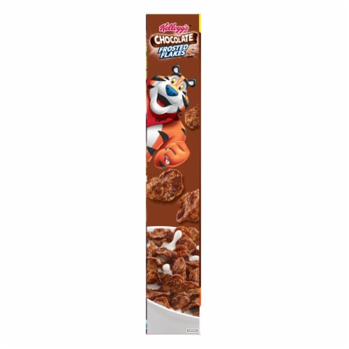 Kellogg's Chocolate Frosted Flakes Cereal Perspective: left