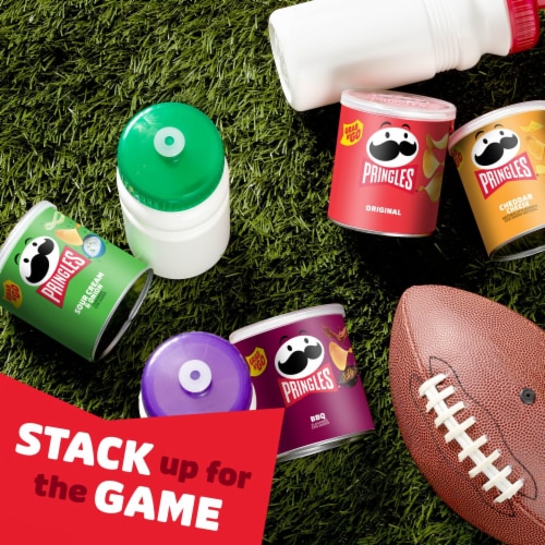 Pringles Variety Pack Potato Crisps Chips Grab and Go Snack Packs Perspective: left