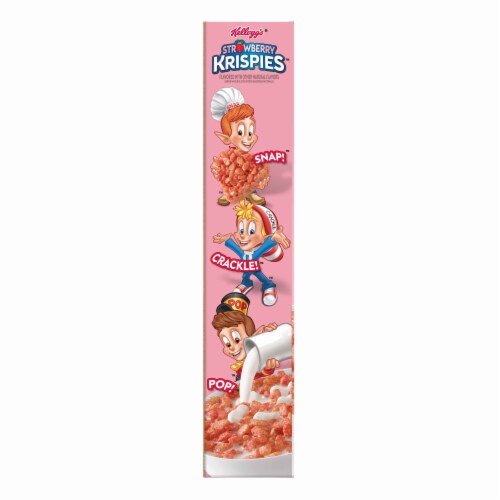 Kellogg's Strawberry Krispies Breakfast Cereal Perspective: left