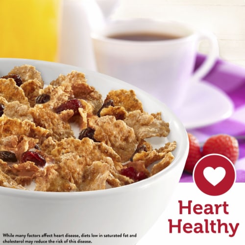 Kellogg's® Raisin Bran with Cranberries Cereal Perspective: left