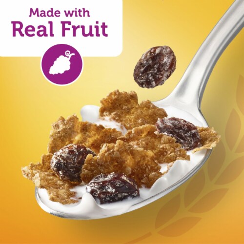 Kellogg's Raisin Bran Original Cold Breakfast Cereal Family Size Perspective: left