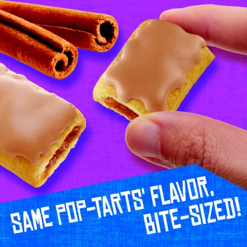 Pop-Tarts Bites Frosted Brown Sugar Cinnamon Tasty Filled Pastry Bites Perspective: left