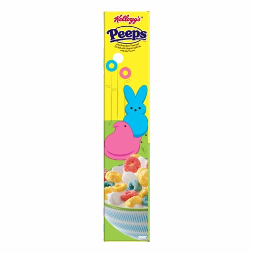 Kellogg's Peeps Marshmallow Flavored Cereal Perspective: left