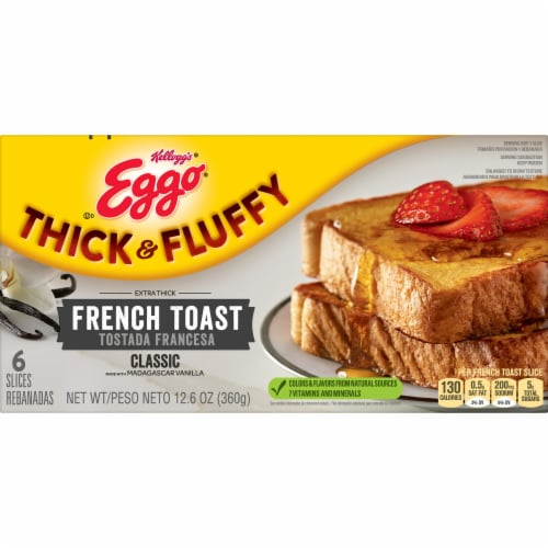 Eggo® Thick and Fluffy Classic Frozen French Toast Perspective: left