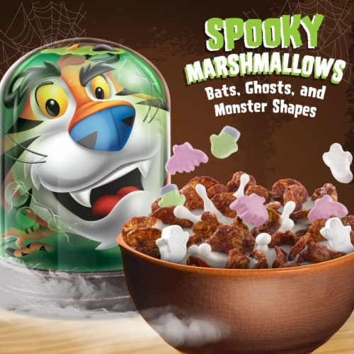 Kellogg's® Frosted Flakes Chocolate with Spooky Marshmallows Family Size Cereal Perspective: left