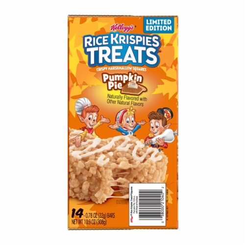 Rice Krispies Treats Pumpkin Pie Crispy Marshmallow Squares Perspective: left
