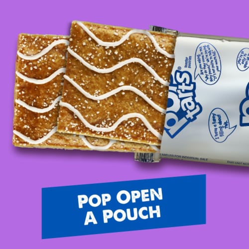 Pop-Tarts Pretzel Cinnamon Sugar Drizzle Toaster Pastries Perspective: left