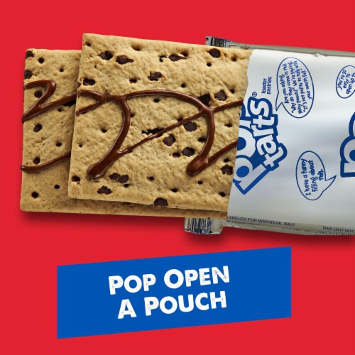 Pop-Tarts Chocolate Chip Drizzle Toaster Pastries Perspective: left