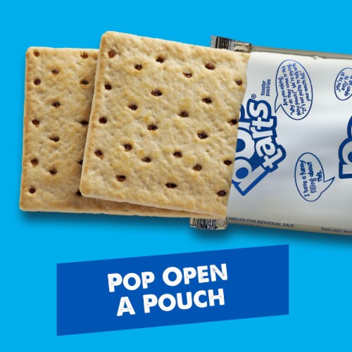 Kellogg's Pop-Tarts Unfrosted Brown Sugar Cinnamon Toaster Pastries Perspective: left