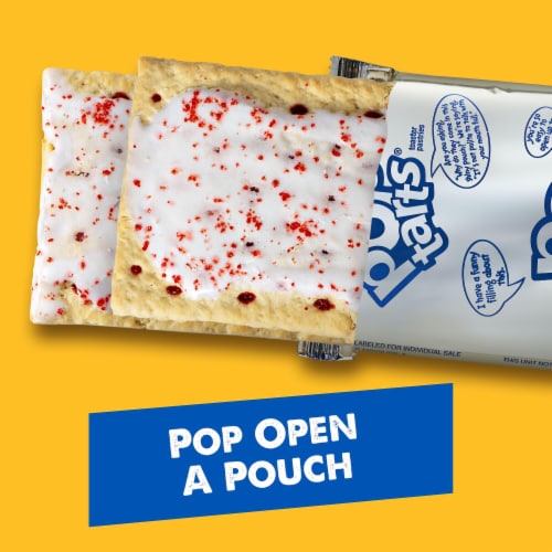 Pop-Tarts Frosted Raspberry Toaster Pastries Perspective: left