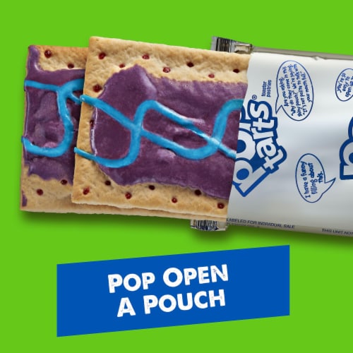 Pop-Tarts Frosted Wild Berry Toaster Pastries Perspective: left